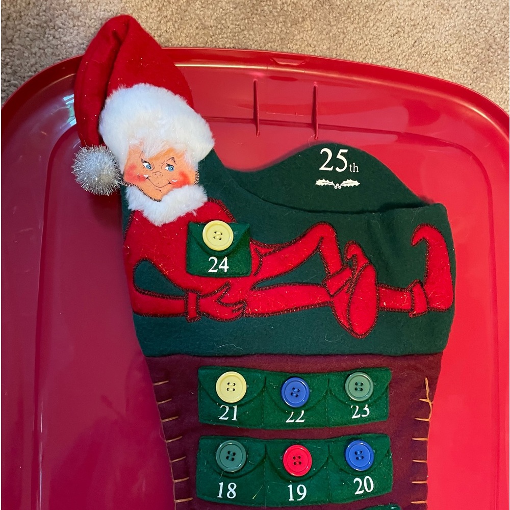 Annalee Collectible Stocking and Dolls